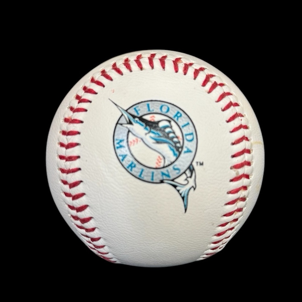 Florida Marlins Inaugural Logo Autographed Baseball